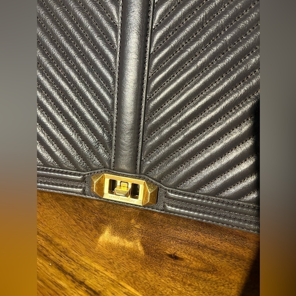 Rebecca Minkoff Chevron Quilted Love Crossbody - Picture 9 of 14